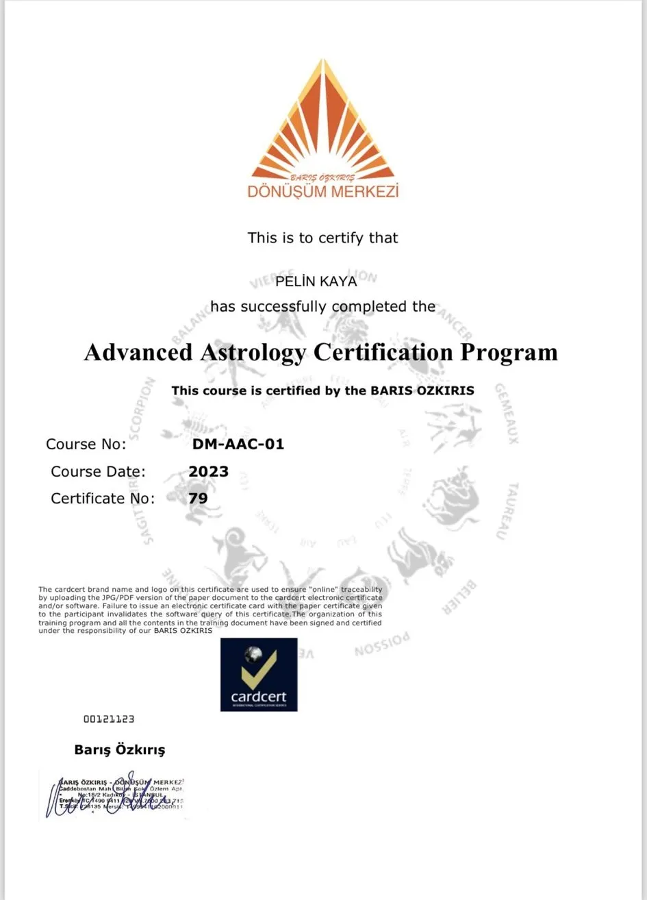 Advanced Astrology Zertifikat